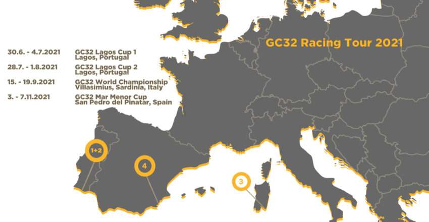 GC32 Racing Tour nuovo calendario